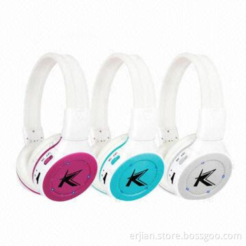 Super Bass Stereo Wireless Headphone with Built-in MP3 Player, FM Radio, OEM Orders Welcomed